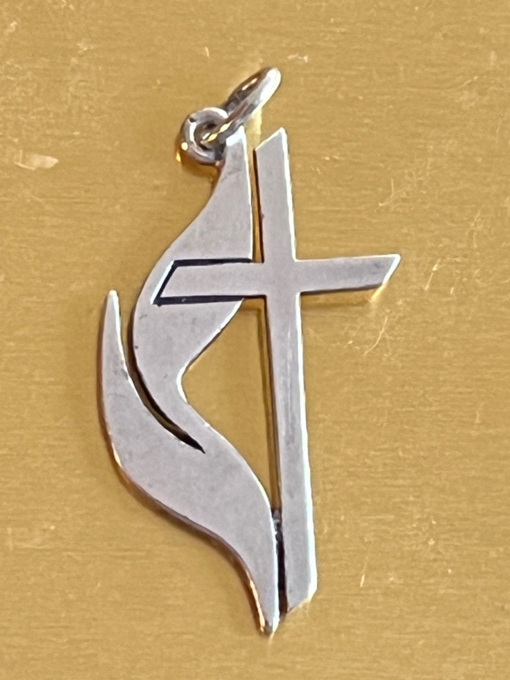 Retired James Avery Sterling Silver 925 Methodist Cross Charm Pendant Christian